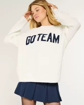 Pulover Hollister Comfy Cloud supradimensionat Go Team Graphic
