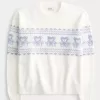 Pulover Hollister Comfy Cloud Teddy Bear Graphic Crew
