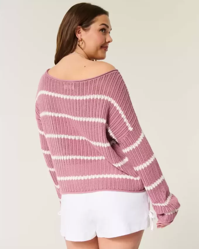 Pulover în stil croșetat ușor Pulover în stil croșetat ușor