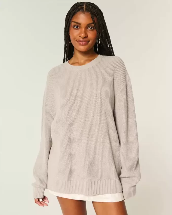 Pulover oversize Crew Pulover oversize Crew