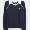 Pulover polo cu grafic Easy Number