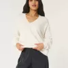 Pulover supradimensionat cu decolteu în V Hollister Comfy Cloud Pulover supradimensionat cu decolteu în V Hollister Comfy Cloud