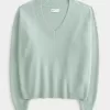 Pulover supradimensionat cu decolteu în V Hollister Comfy Cloud