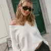 Pulover supradimensionat cu decolteu în V Hollister Comfy Cloud