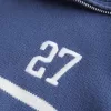 Pulover supradimensionat cu jumătate de fermoar cu grafic Number Pulover supradimensionat cu jumătate de fermoar cu grafic Number