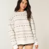 Pulover supradimensionat cu model de inimă Pulover supradimensionat cu model de inimă