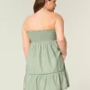 Rochie Babydoll brodata fara bretele Rochie Babydoll brodata fara bretele