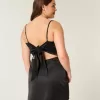 Rochie bodycon cu fundă din satin Rochie bodycon cu fundă din satin