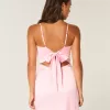 Rochie bodycon cu fundă din satin Rochie bodycon cu fundă din satin