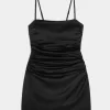 Rochie bodycon cu fundă din satin Rochie bodycon cu fundă din satin