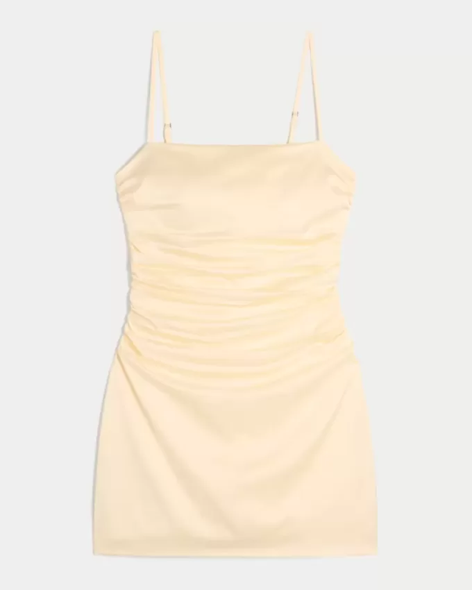 Rochie bodycon cu fundă din satin Rochie bodycon cu fundă din satin