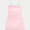 Rochie bodycon cu fundă din satin Rochie bodycon cu fundă din satin