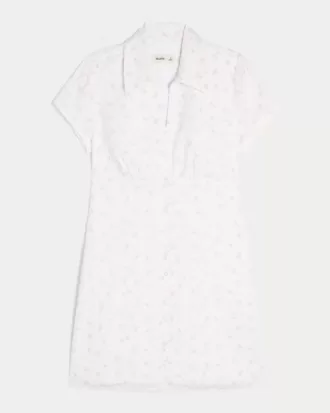 Rochie cămașă cu mânecă scurtă