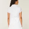 Rochie cămașă cu mânecă scurtă Rochie cămașă cu mânecă scurtă