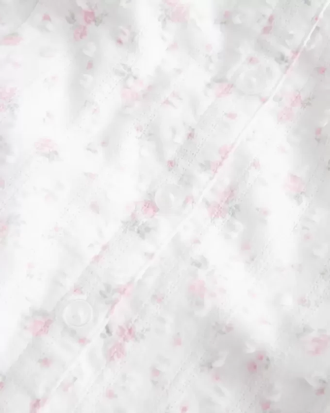 Rochie cămașă cu mânecă scurtă Rochie cămașă cu mânecă scurtă