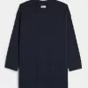 Rochie confortabilă din tricot cu cablu Rochie confortabilă din tricot cu cablu