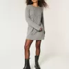Rochie de pulover oversize din tricot cu cablu Rochie de pulover oversize din tricot cu cablu