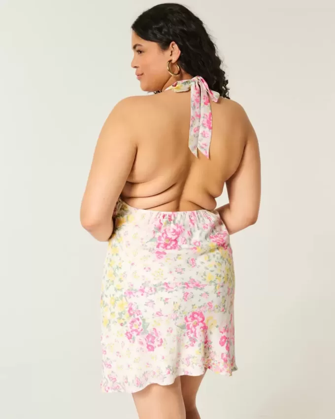 Rochie din crepon cu spate deschis Rochie din crepon cu spate deschis