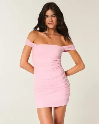 Rochie din plasă, cu umăr deschis Rochie din plasă, cu umăr deschis
