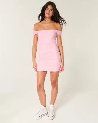 Rochie din plasă, cu umăr deschis Rochie din plasă, cu umăr deschis