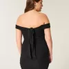 Rochie din plasă, cu umăr deschis Rochie din plasă, cu umăr deschis