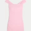 Rochie din plasă, cu umăr deschis Rochie din plasă, cu umăr deschis