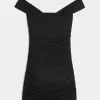 Rochie din plasă, cu umăr deschis Rochie din plasă, cu umăr deschis