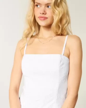 Rochie maxi brodata fara bretele