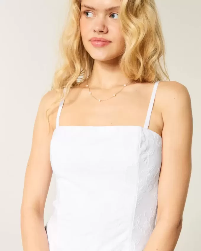Rochie maxi brodata fara bretele Rochie maxi brodata fara bretele
