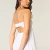 Rochie maxi cu bust rasucit fara bretele Rochie maxi cu bust rasucit fara bretele