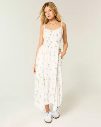 Rochie maxi cu etaje
