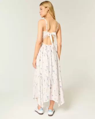 Rochie maxi cu etaje