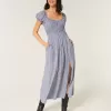 Rochie maxi cu maneca scurta, cu spatele deschis Rochie maxi cu maneca scurta, cu spatele deschis