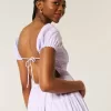 Rochie maxi cu maneca scurta, cu spatele deschis Rochie maxi cu maneca scurta, cu spatele deschis