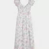 Rochie maxi cu maneca scurta, cu spatele deschis Rochie maxi cu maneca scurta, cu spatele deschis