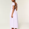 Rochie maxi cu maneca scurta, cu spatele deschis Rochie maxi cu maneca scurta, cu spatele deschis
