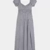 Rochie maxi cu maneca scurta, cu spatele deschis Rochie maxi cu maneca scurta, cu spatele deschis