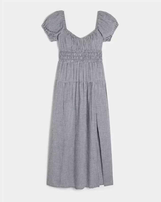 Rochie maxi cu maneca scurta, cu spatele deschis Rochie maxi cu maneca scurta, cu spatele deschis