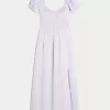 Rochie maxi cu maneca scurta, cu spatele deschis Rochie maxi cu maneca scurta, cu spatele deschis