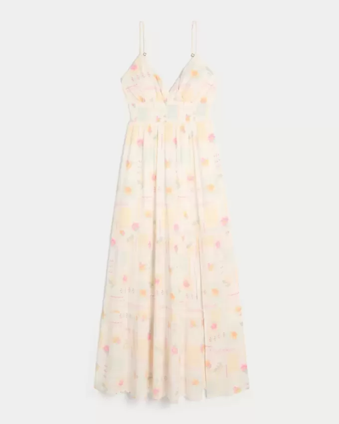Rochie maxi cu model Rochie maxi cu model