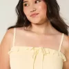 Rochie maxi cu smock fără bretele Rochie maxi cu smock fără bretele