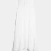 Rochie maxi cu smock fără bretele Rochie maxi cu smock fără bretele