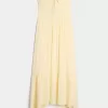 Rochie maxi cu smock fără bretele Rochie maxi cu smock fără bretele