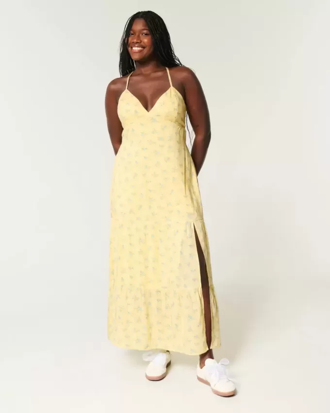 Rochie maxi cu spatele deschis Rochie maxi cu spatele deschis