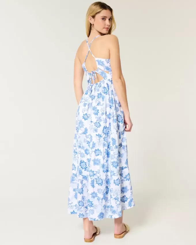 Rochie maxi cu spatele deschis Rochie maxi cu spatele deschis