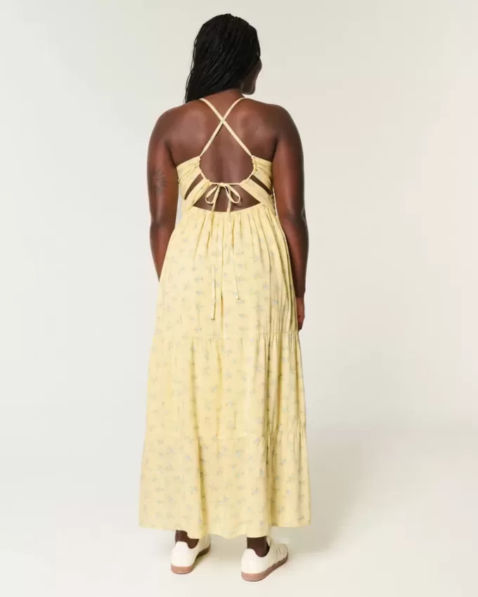 Rochie maxi cu spatele deschis Rochie maxi cu spatele deschis