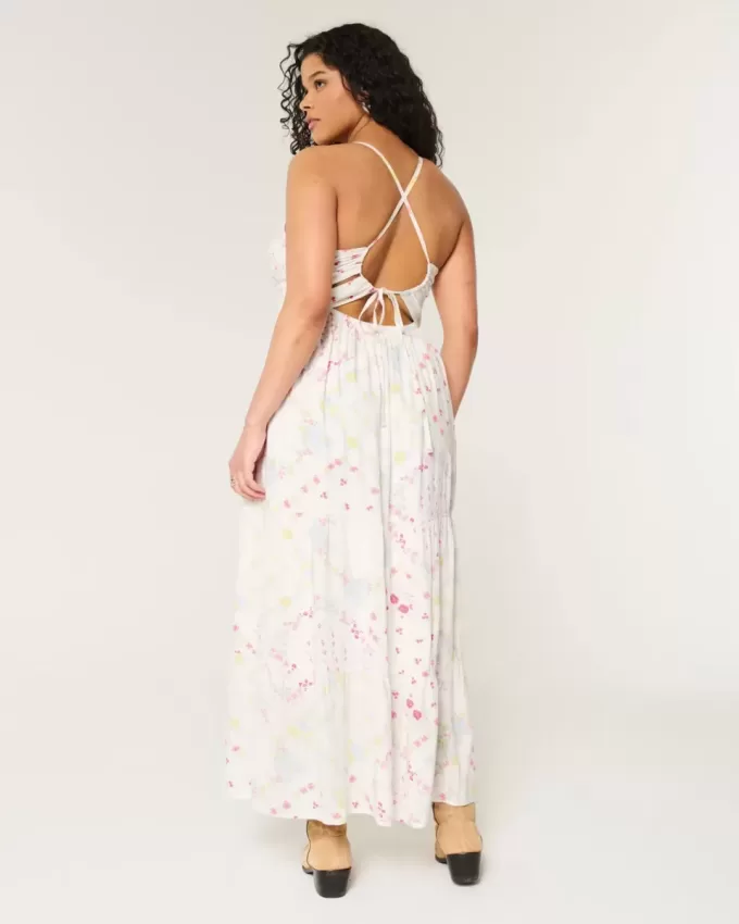 Rochie maxi cu spatele deschis Rochie maxi cu spatele deschis