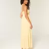 Rochie maxi împletită fără bretele Rochie maxi împletită fără bretele