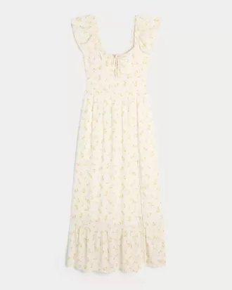 Rochie maxi pe umeri