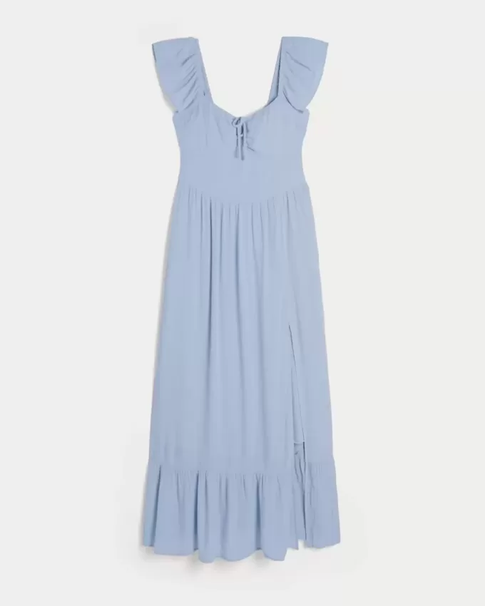 Rochie maxi pe umeri Rochie maxi pe umeri